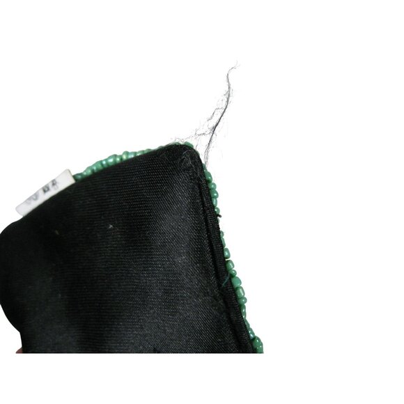 Vintage Emerald Beaded Sequin Belt Applique Statement Party Wide Boho Chic 37 in - Picture 8 of 15